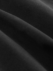 Black Stretch Cotton Elasticated Waist Shorts - Image 7 of 9