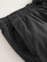 Black Stretch Cotton Elasticated Waist Shorts - Image 8 of 9