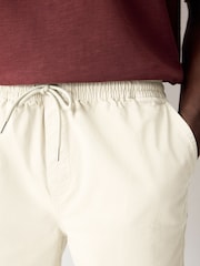 Ecru Stretch Cotton Elasticated Waist Shorts - Image 4 of 10