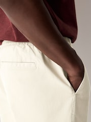 Ecru Stretch Cotton Elasticated Waist Shorts - Image 5 of 10