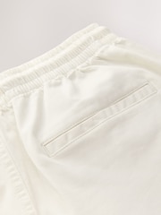 Ecru Stretch Cotton Elasticated Waist Shorts - Image 8 of 10