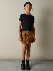 Tricou cu decolteu în V din amestec de bumbac Reiss Bailey - Image 3 of 4