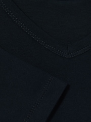 Tricou cu decolteu în V din amestec de bumbac Reiss Bailey - Image 4 of 4