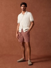 Rust Stretch Cotton Elasticated Waist Shorts - Image 3 of 11