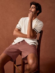 Rust Stretch Cotton Elasticated Waist Shorts - Image 4 of 11