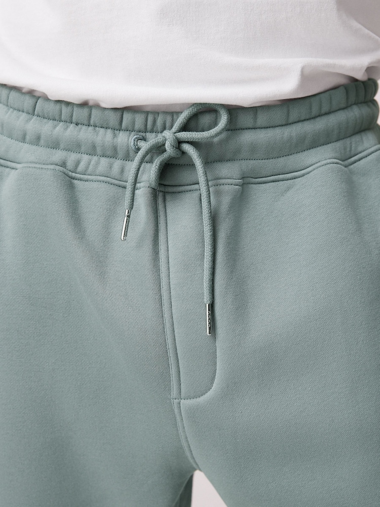 AirForce Blue Brushed Jersey Zip Pocket Shorts - Image 4 of 9