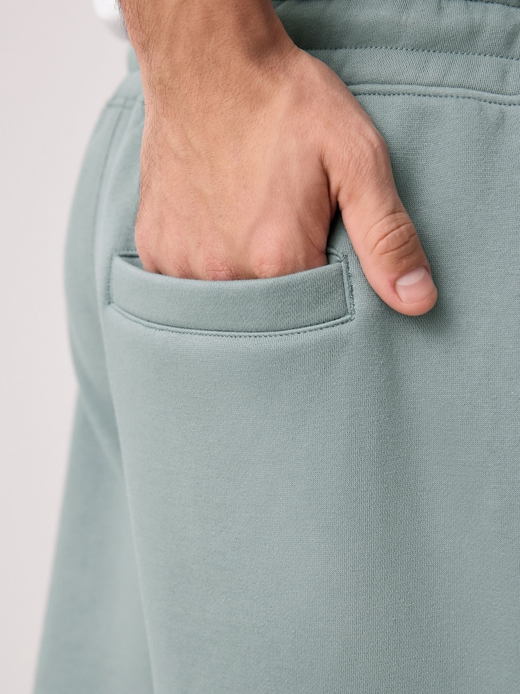 AirForce Blue Brushed Jersey Zip Pocket Shorts - Image 5 of 9
