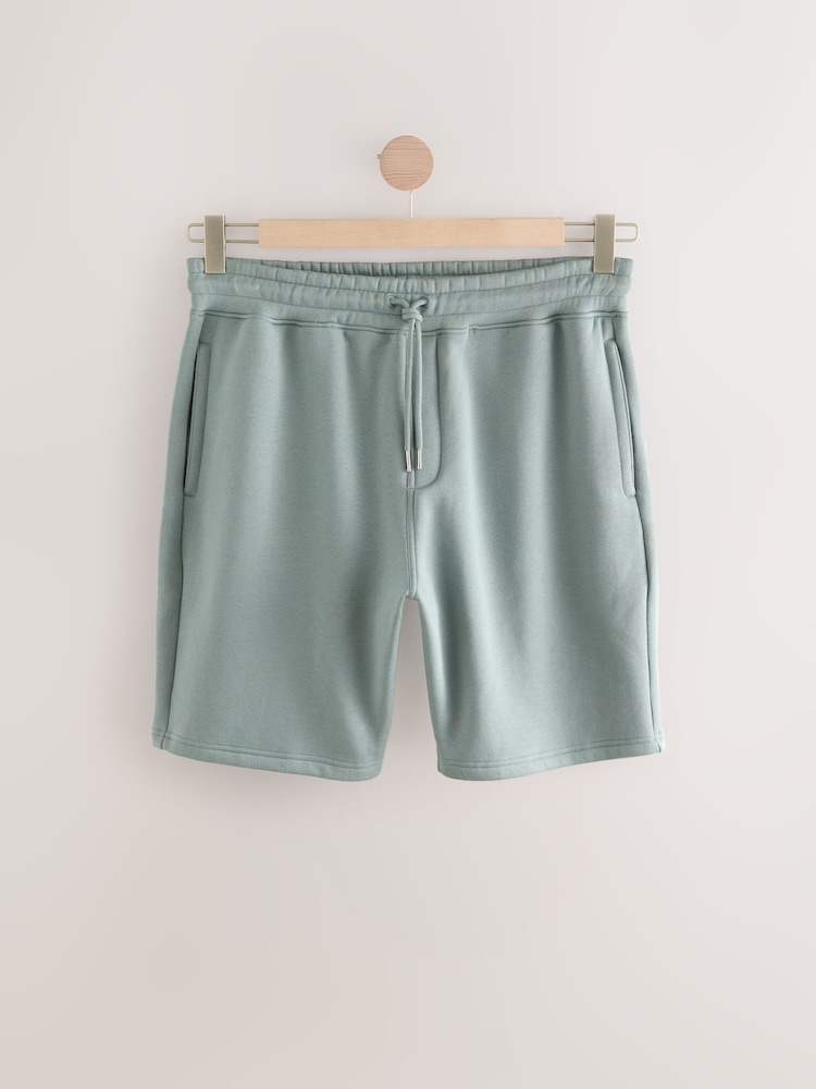 AirForce Blue Brushed Jersey Zip Pocket Shorts - Image 6 of 9