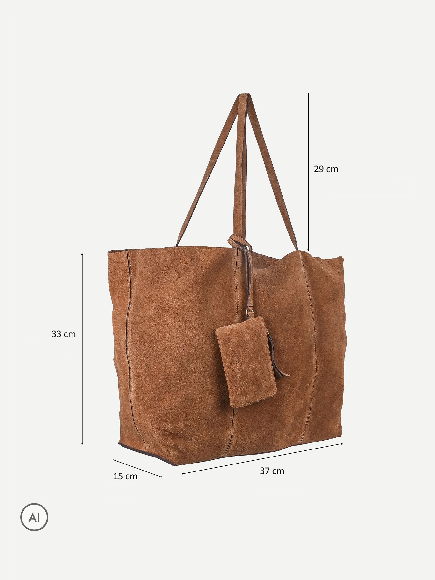 Buy Off The Hook Tan Brown Lauryn Shopper Suede Tote Bag from the Next ...