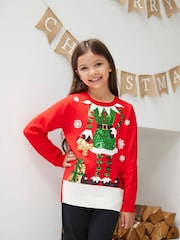Society 8 Black Girls Elfster Christmas Jumper - Image 1 of 4
