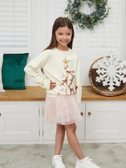Society 8 Black Girls Tower Christmas Jumper - Image 1 of 4