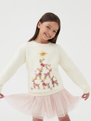 Society 8 Black Girls Tower Christmas Jumper - Image 3 of 4
