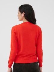 Society 8 Red Womens Igloo Christmas Jumper - Image 3 of 3