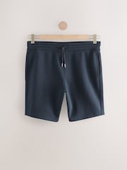 Navy Brushed Jersey Zip Pocket Shorts - Image 6 of 8