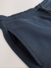 Navy Brushed Jersey Zip Pocket Shorts - Image 8 of 8