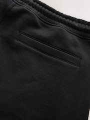 Black Brushed Jersey Zip Pocket Shorts - Image 10 of 11
