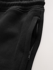 Black Brushed Jersey Zip Pocket Shorts - Image 11 of 11