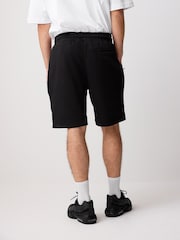 Black Brushed Jersey Zip Pocket Shorts - Image 4 of 11