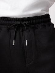 Black Brushed Jersey Zip Pocket Shorts - Image 7 of 11