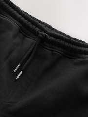 Black Brushed Jersey Zip Pocket Shorts - Image 9 of 11