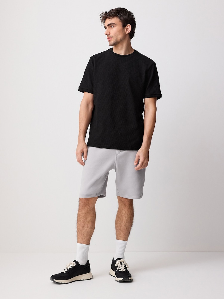 Grey Brushed Jersey Zip Pocket Shorts - Image 2 of 10