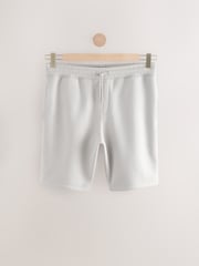 Grey Brushed Jersey Zip Pocket Shorts - Image 7 of 10