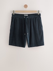 Azul marino - Patterned Towel Jersey Shorts - Imagen 5 de 9