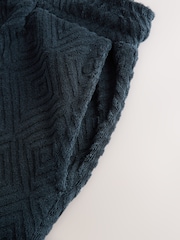 Azul marino - Patterned Towel Jersey Shorts - Imagen 9 de 9