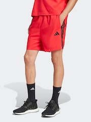 adidas Red/Black Essentials 3-Stripes Chelsea Shorts - Image 1 of 6