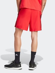 adidas Red/Black Essentials 3-Stripes Chelsea Shorts - Image 2 of 6