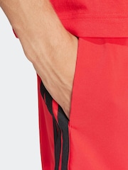 adidas Red/Black Essentials 3-Stripes Chelsea Shorts - Image 4 of 6