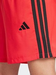 adidas Red/Black Essentials 3-Stripes Chelsea Shorts - Image 5 of 6