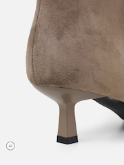Simmi London Brundle Knähöga Ruched Kitten Heeled Stövlar - Bild 3 av 4