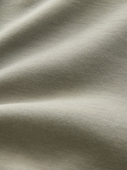 Khaki Green Pintuck Zip Pocket Jersey Shorts - Image 3 of 6