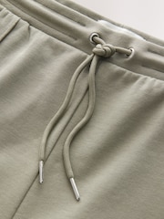 Khaki Green Pintuck Zip Pocket Jersey Shorts - Image 5 of 6