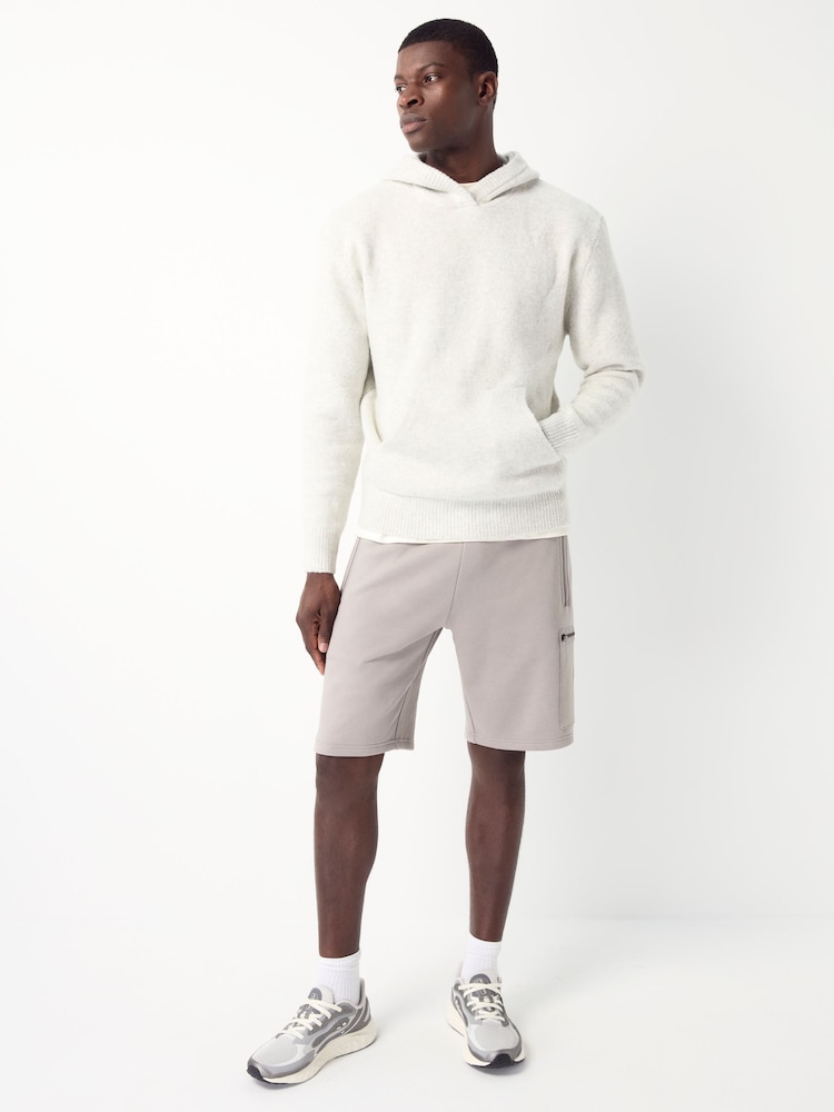 Light Grey Utility Jersey Shorts - Image 2 of 6