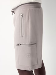 Light Grey Utility Jersey Shorts - Image 5 of 6