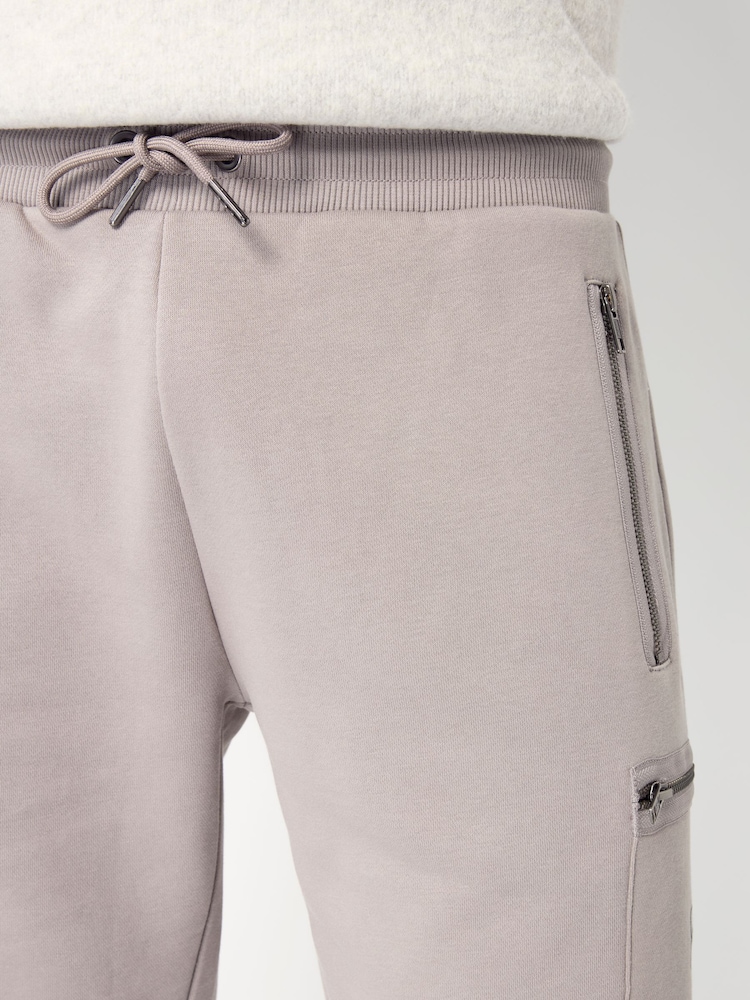 Light Grey Utility Jersey Shorts - Image 5 of 6