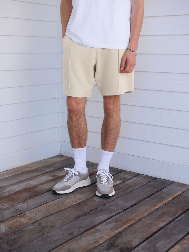Stone Pintuck Zip Pocket Jersey Shorts - Image 2 of 9