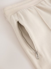 Stone Pintuck Zip Pocket Jersey Shorts - Image 8 of 9
