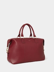 OSPREY LONDON Red The Adaline Leather Weekender - Image 2 of 3