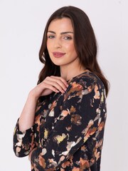 Lakeland Clothing Sonia Floral Print Black Top - Image 2 of 4