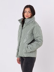 Lakeland Clothing Green Lisa Quilted Jacket - Image 3 of 7