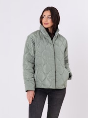 Lakeland Clothing Green Lisa Quilted Jacket - Image 6 of 7