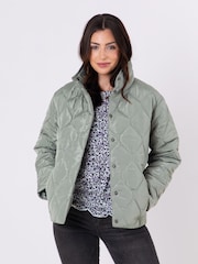 Lakeland Clothing Green Lisa Quilted Jacket - Image 7 of 7