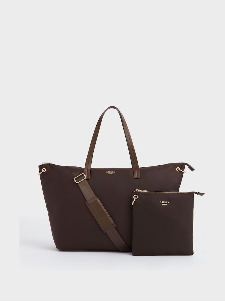 OSPREY LONDON The Wanderer Nylon Black Weekender With Pouch - Image 1 of 5