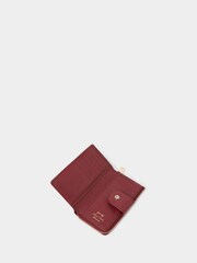OSPREY LONDON Red The Carla Leather RFID Zip Round Purse - Image 3 of 6