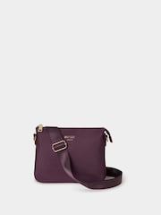 OSPREY LONDON Purple The Wanderer Nylon Crossbody Bag - Image 1 of 5