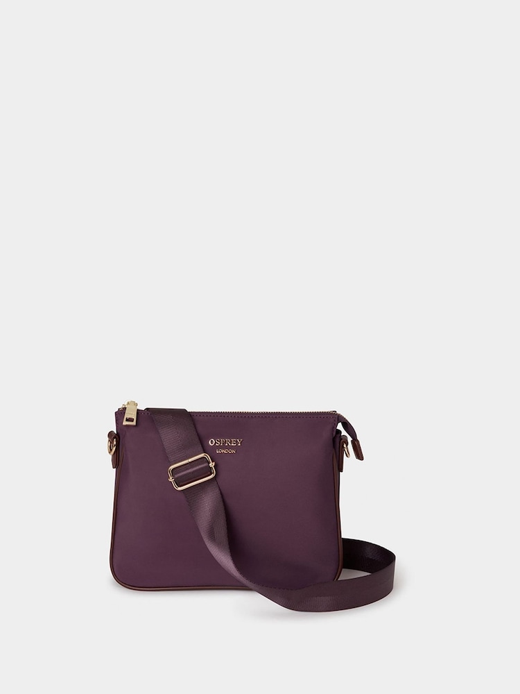 OSPREY LONDON Purple The Wanderer Nylon Crossbody Bag - Image 1 of 5