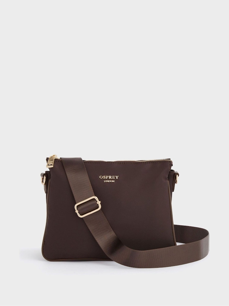 OSPREY LONDON Purple The Wanderer Nylon Crossbody Bag - Image 1 of 5